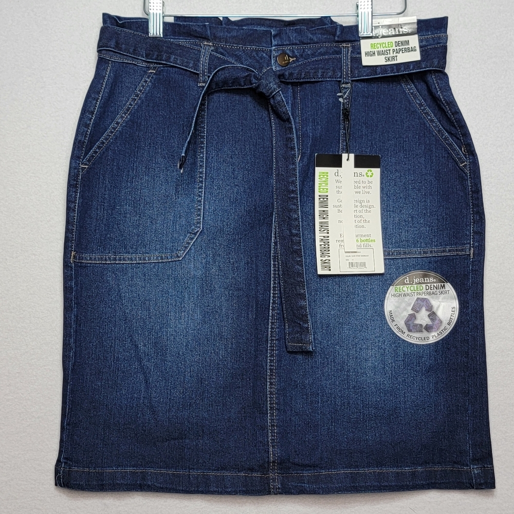 d. Jeans Women's Blue Denim Skirt. SIZE 14. #880‎